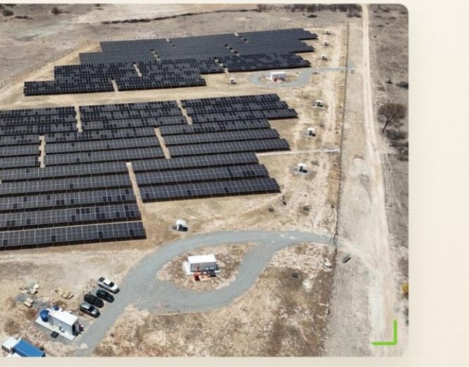 Usina fotovoltaica da Soliker Energia vista aérea